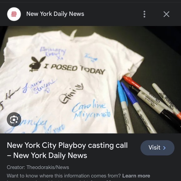 SOLD Playboy Casting Call T-Shirt - Picture 2 of 2